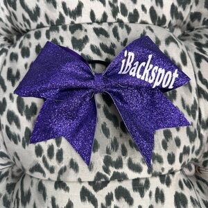 Purple iBackspot Cheerleading Bow